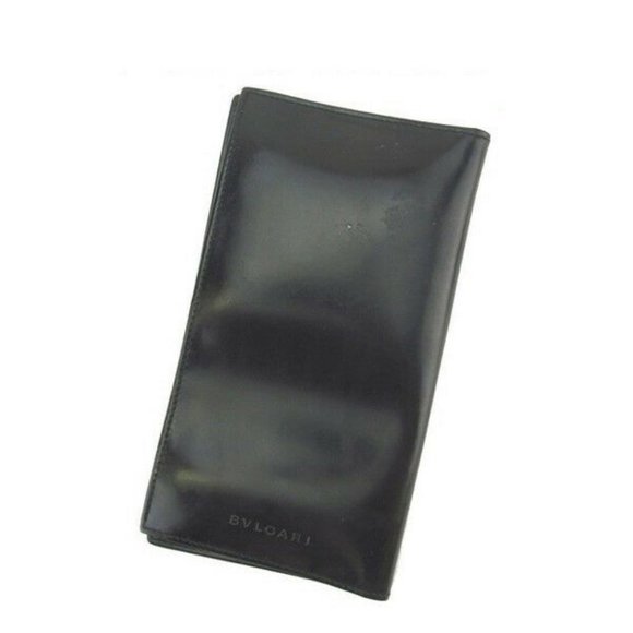 Bvlgari Wallet Purse Long Wallet Black Woman Authentic Used - Picture 1 of 6